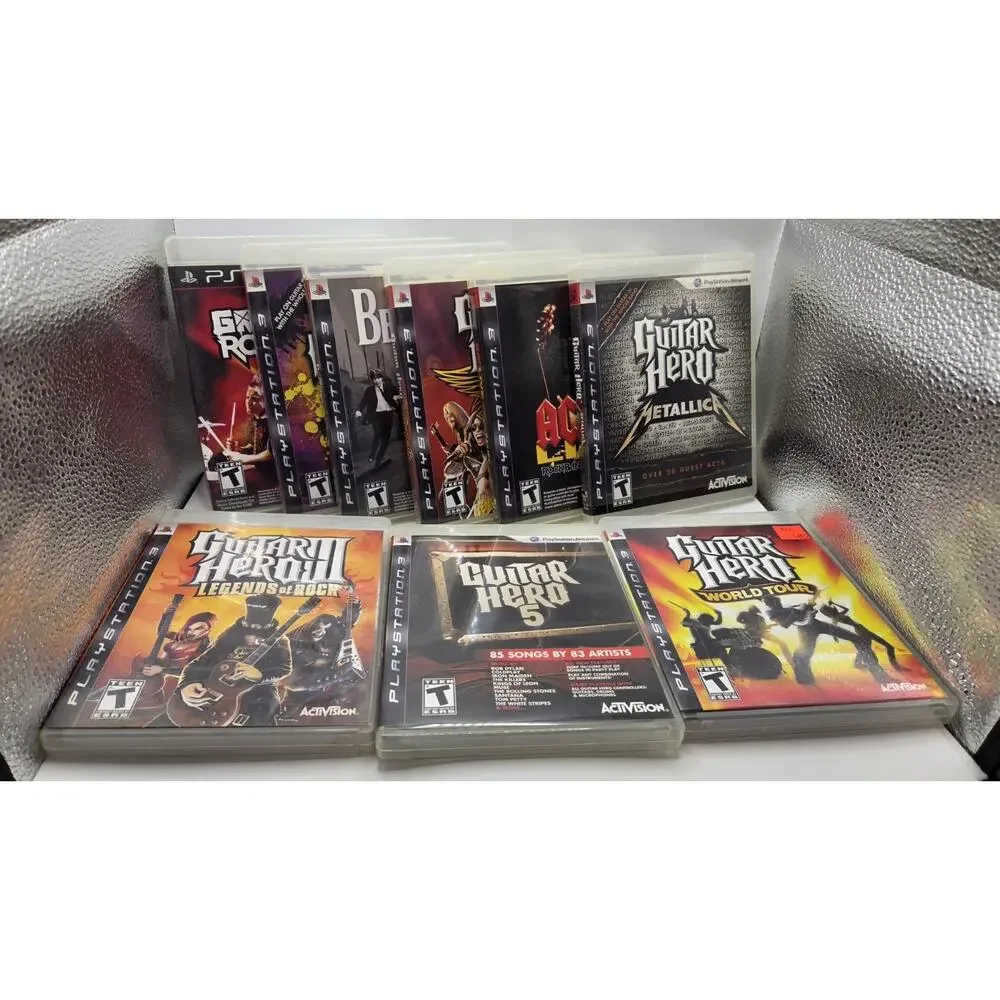Guitar Hero Metallica Smash Hits 5 PS3 Replacement Cases Cover Art Lot 9 Manual